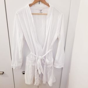 Joe Fresh | White Robe Housecoat Lingerie Relaxed